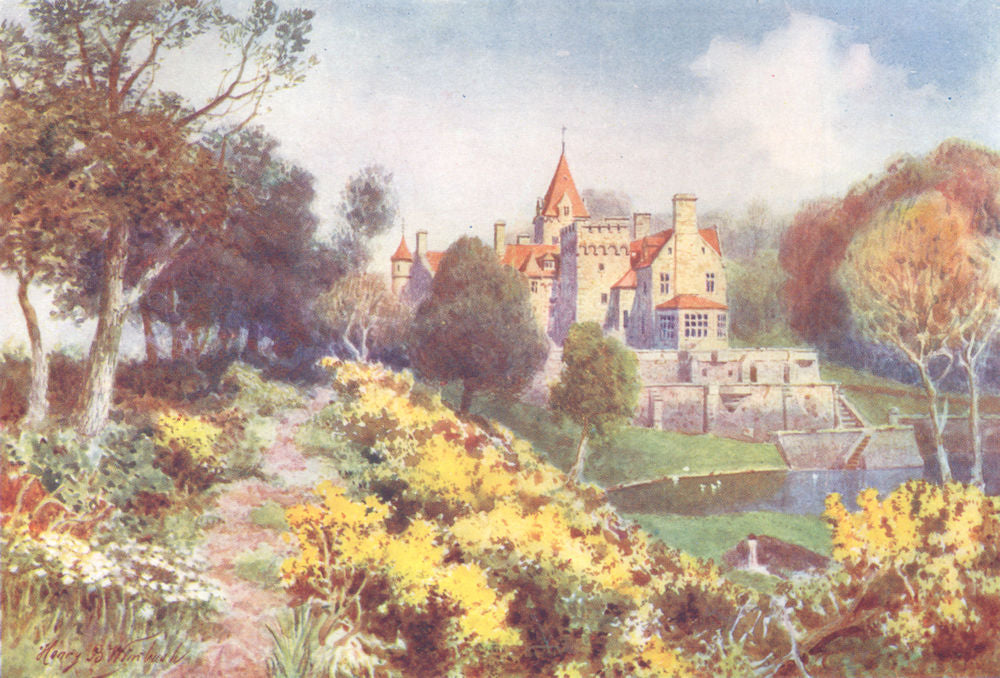 CHANNEL ISLANDS. St. Ouen Manor, Jersey 1904 old antique vintage print picture